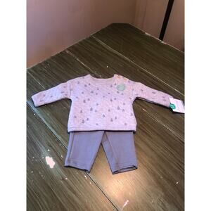 Little Planet NWT Baby Organic Tree Print Sweatshirt and Pants Outfit Size 3M